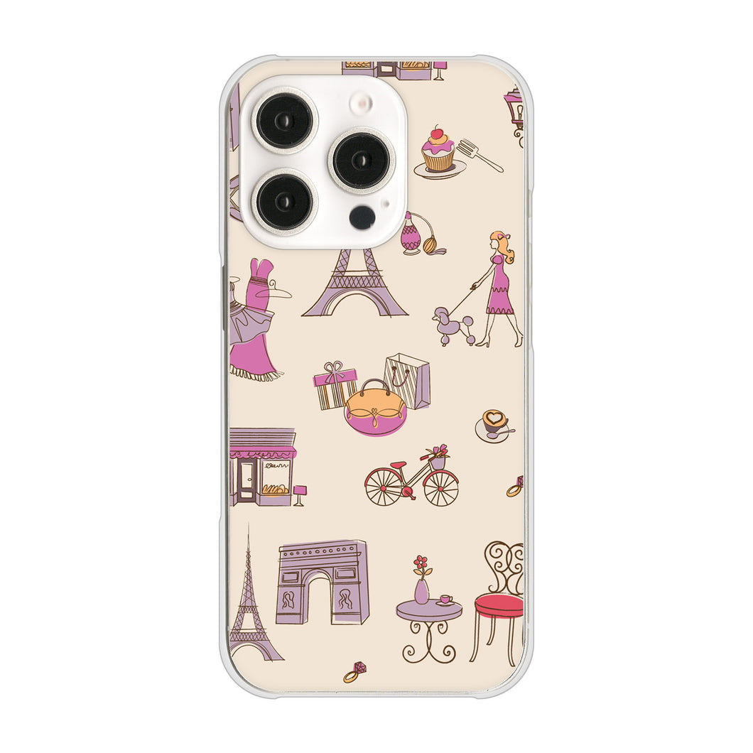 iPhone16 Pro 高画質仕上げ 背面印刷 ハードケースLOVE フランス