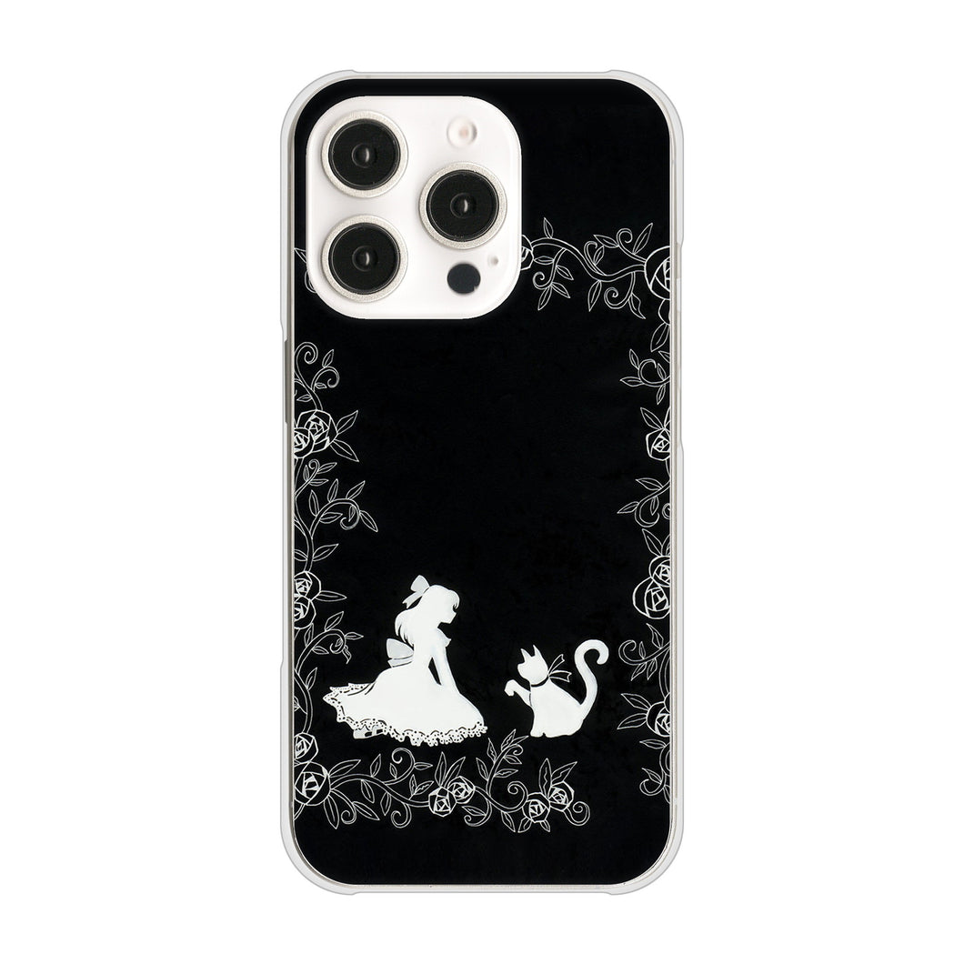 iPhone16 Pro 高画質仕上げ 背面印刷 ハードケースお姫様とネコ