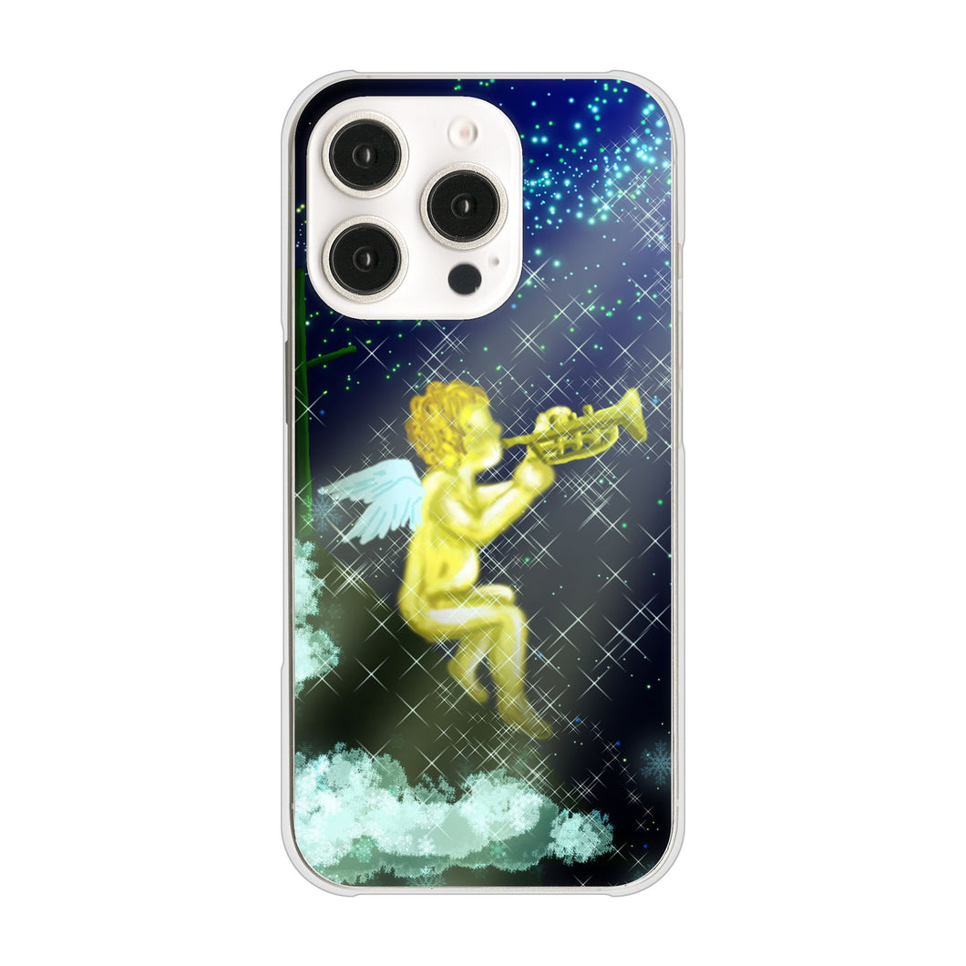 iPhone16 Pro 高画質仕上げ 背面印刷 ハードケース 【1248 天使の演奏】