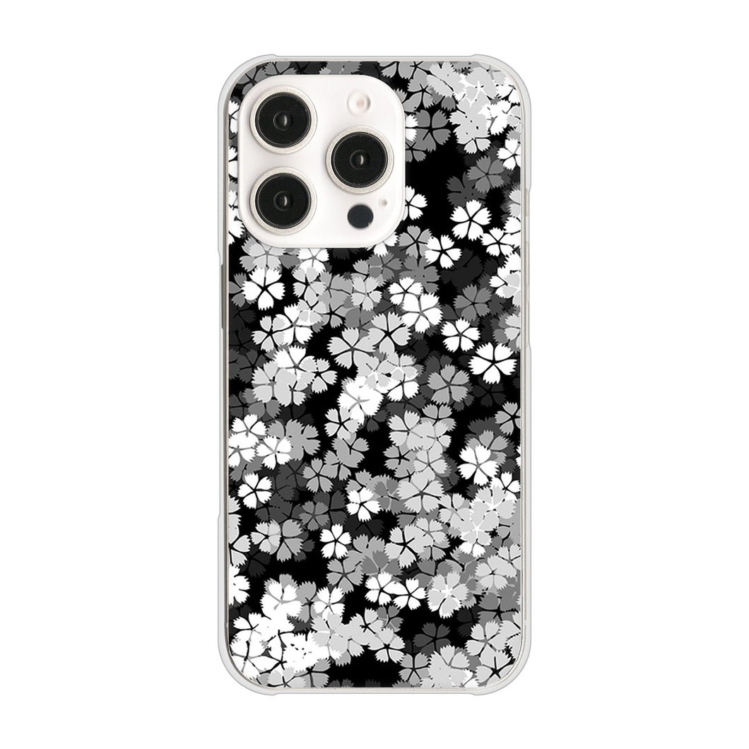 iPhone16 Pro 高画質仕上げ 背面印刷 ハードケース 【1332 夜桜】