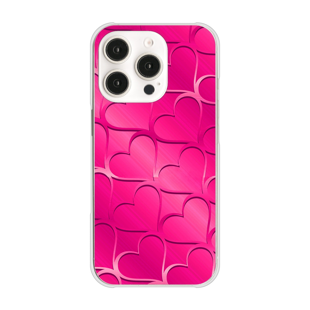 iPhone16 Pro 高画質仕上げ 背面印刷 ハードケースかくれハート