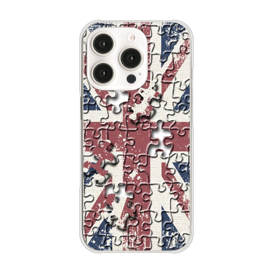 iPhone16 Pro 高画質仕上げ 背面印刷 ハードケースユニオンジャック