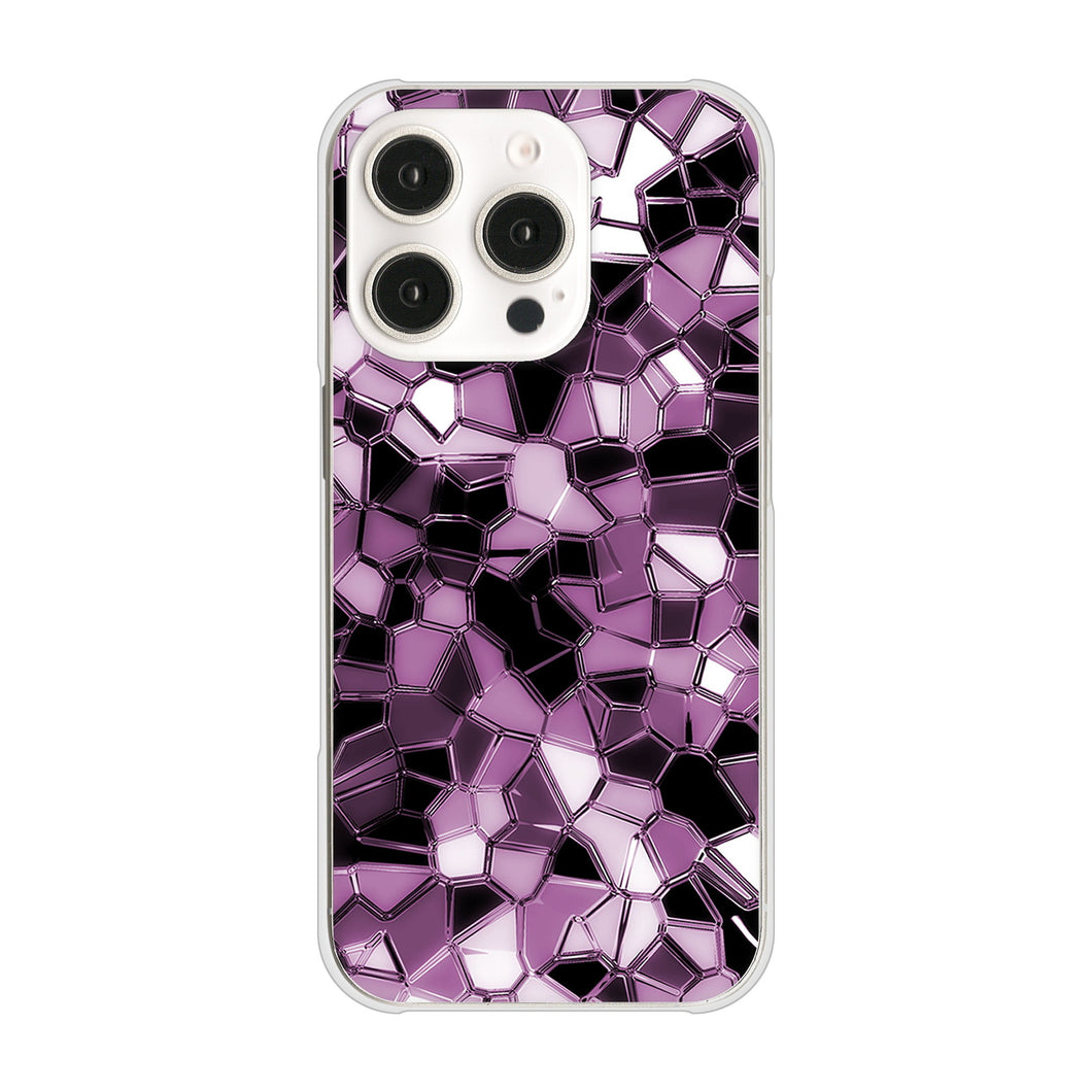 iPhone16 Pro 高画質仕上げ 背面印刷 ハードケース 【EK837 テクニカルミラーパープル】