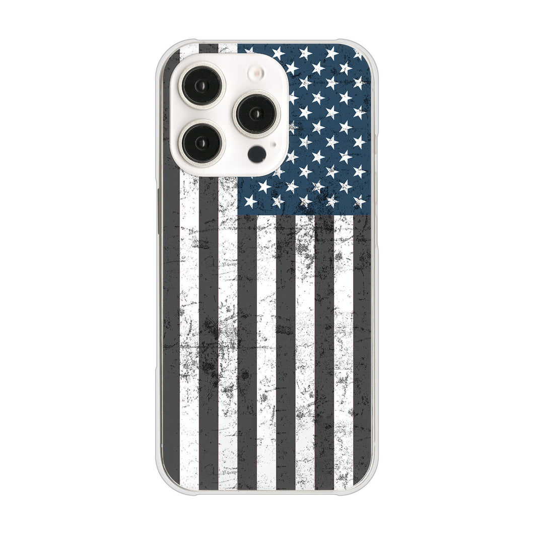 iPhone16 Pro 高画質仕上げ 背面印刷 ハードケース 【EK864 アメリカンフラッグビンテージ】