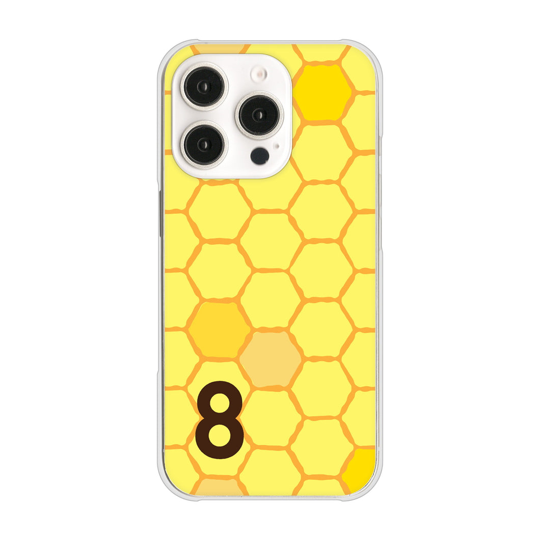 iPhone16 Pro 高画質仕上げ 背面印刷 ハードケース 【IB913 はちの巣】