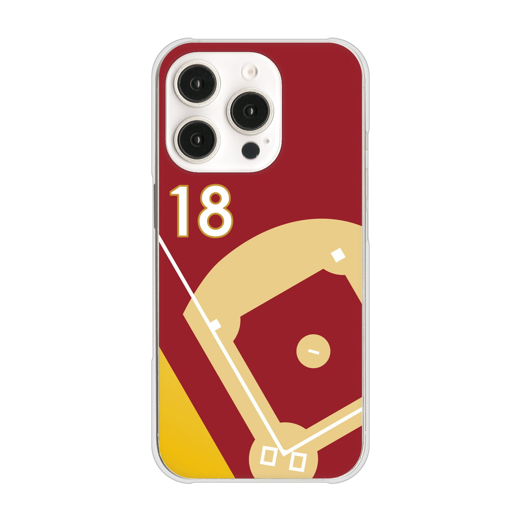 iPhone16 Pro 高画質仕上げ 背面印刷 ハードケースbaseball