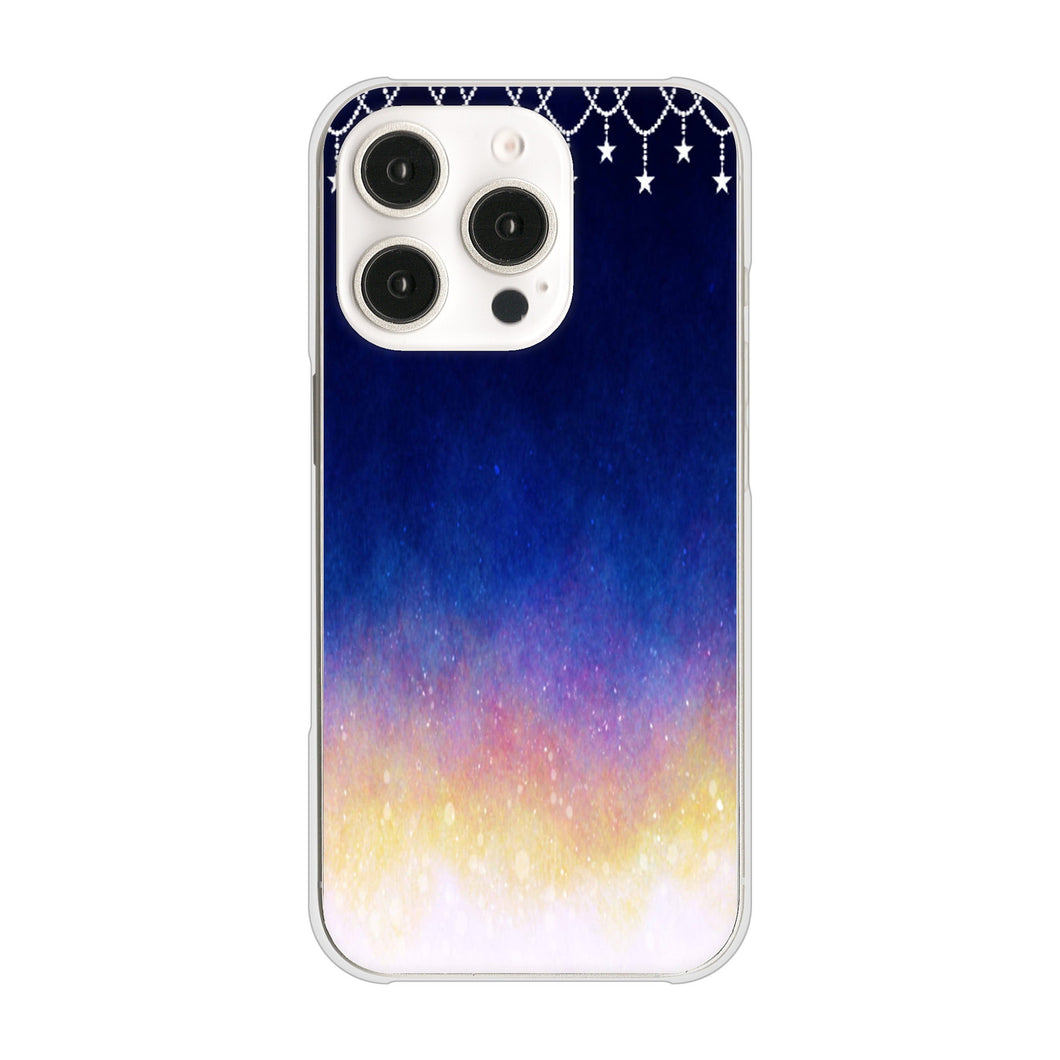 iPhone16 Pro 高画質仕上げ 背面印刷 ハードケース 【MI803 冬の夜空】