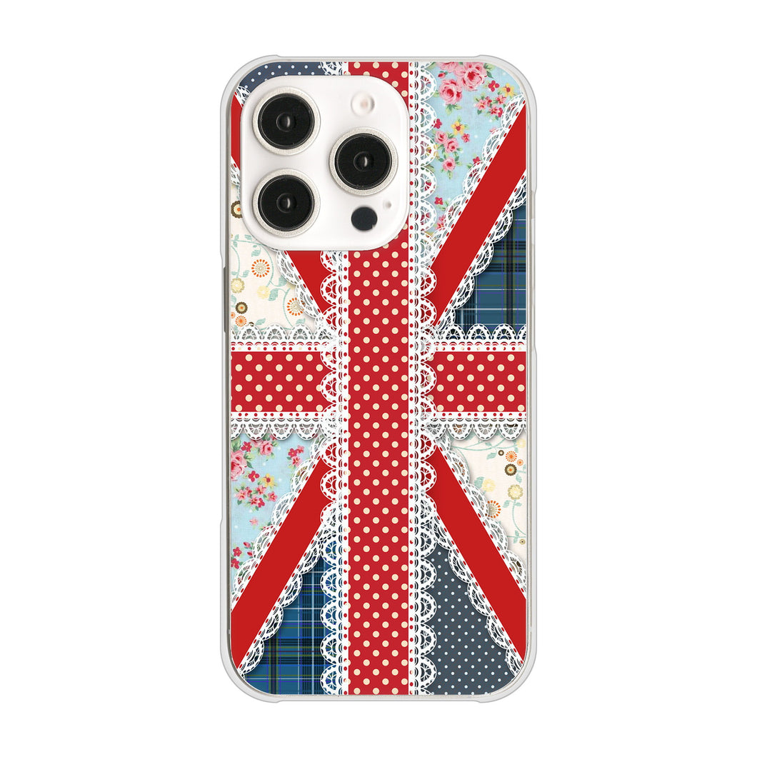 iPhone16 Pro 高画質仕上げ 背面印刷 ハードケースユニオンジャック