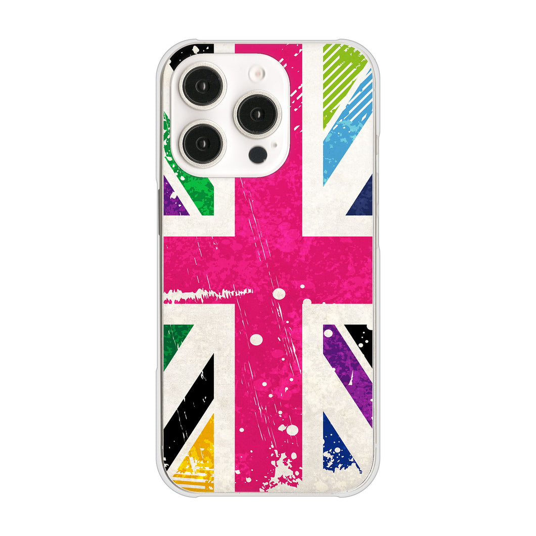 iPhone16 Pro 高画質仕上げ 背面印刷 ハードケースユニオンジャック