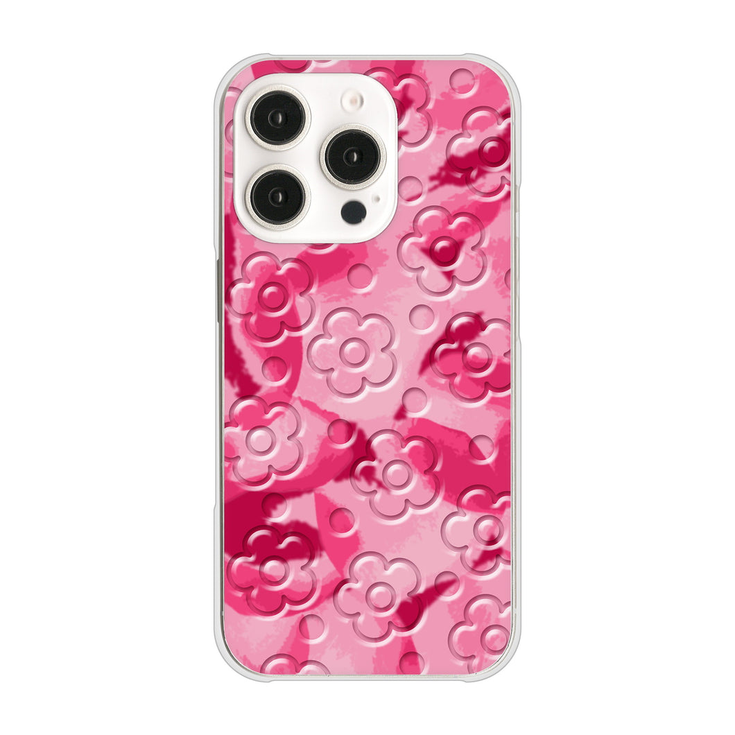 iPhone16 Pro 高画質仕上げ 背面印刷 ハードケースフラワーヴェルニ