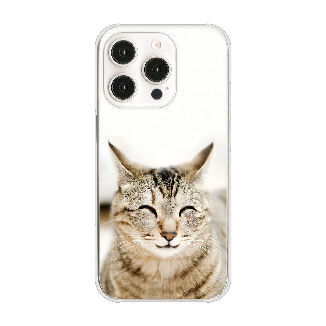 iPhone16 Pro 高画質仕上げ 背面印刷 ハードケース 【VA801 笑福ねこ】