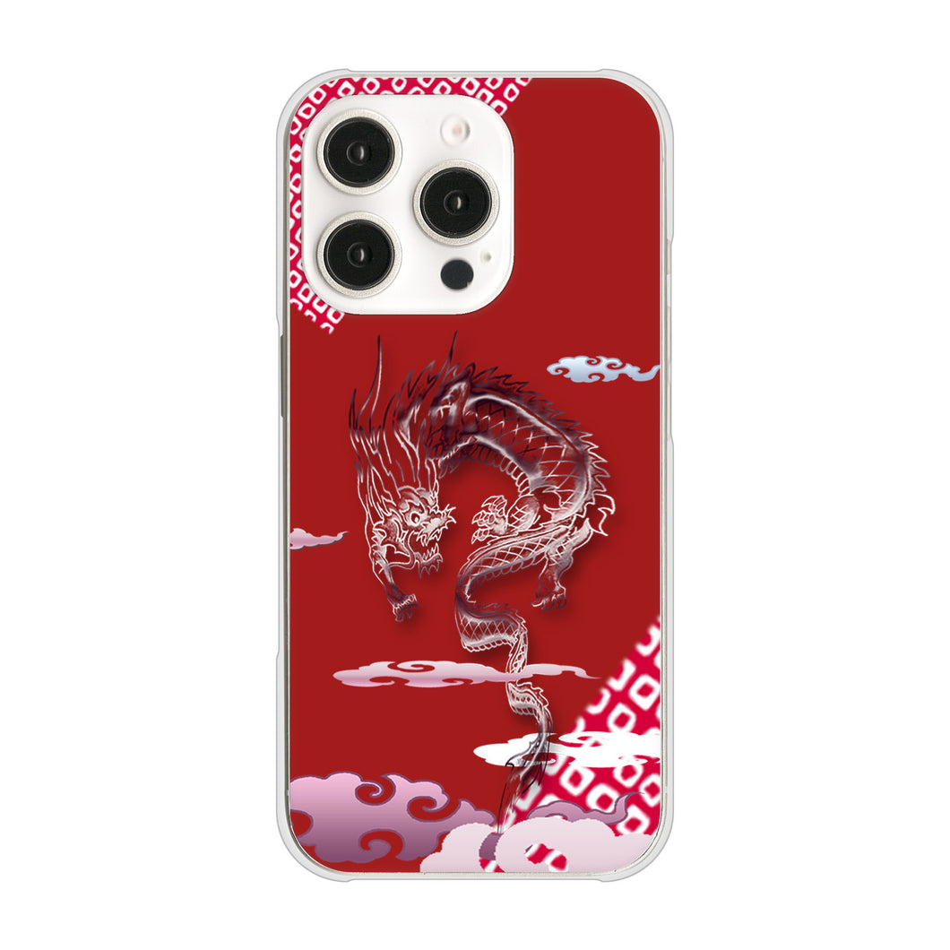 iPhone16 Pro 高画質仕上げ 背面印刷 ハードケース雲竜