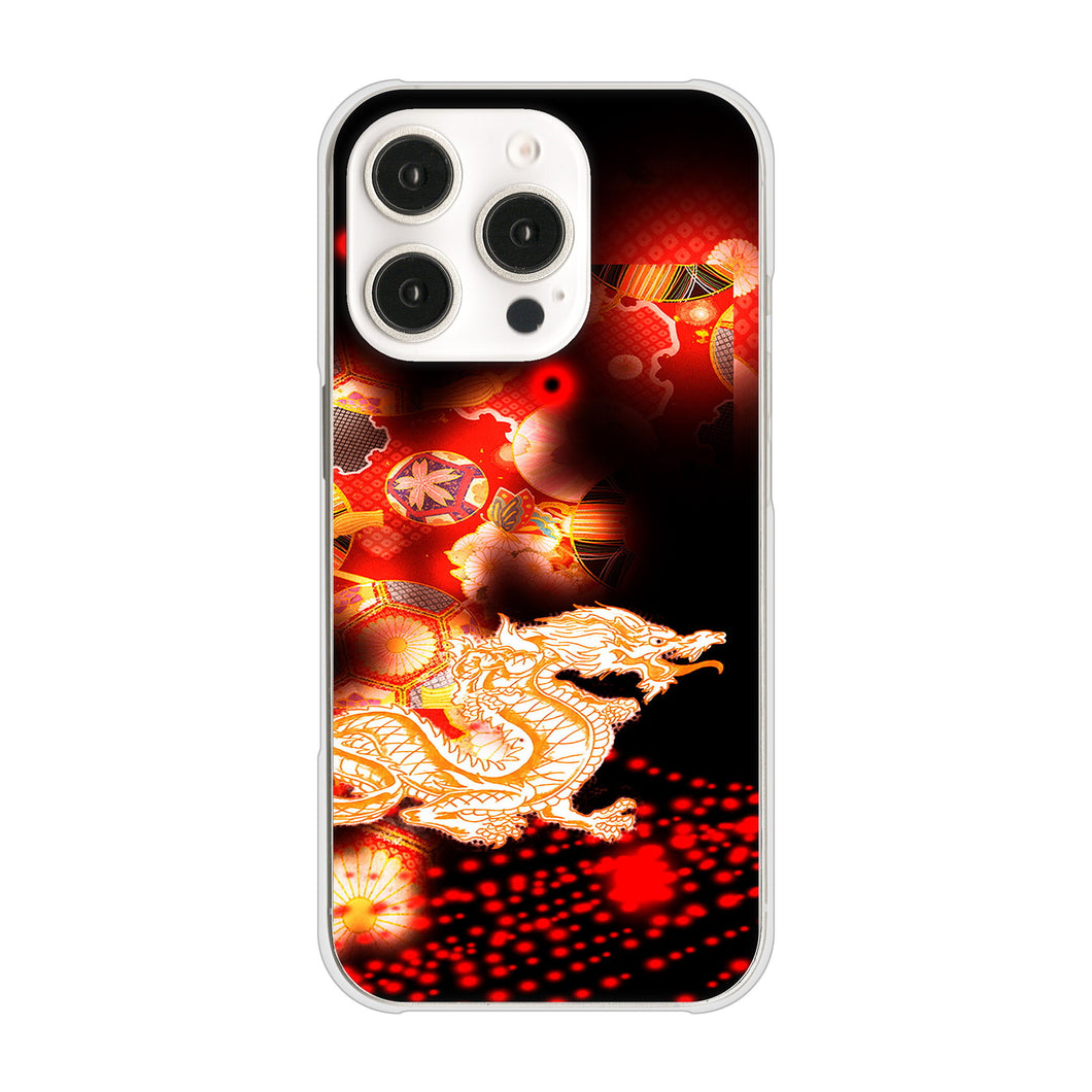 iPhone16 Pro 高画質仕上げ 背面印刷 ハードケース赤竜