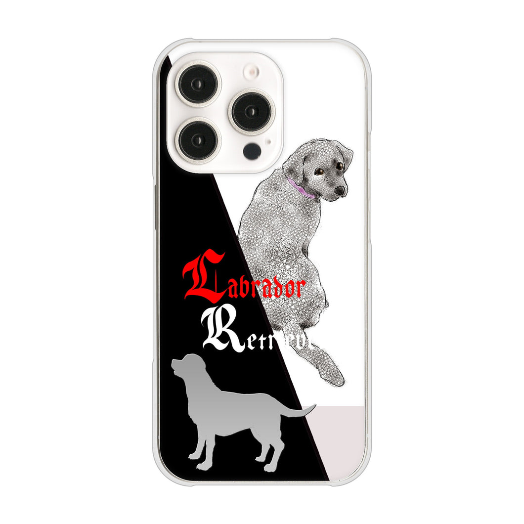 iPhone16 Pro 高画質仕上げ 背面印刷 ハードケースラブラドールレトリバー