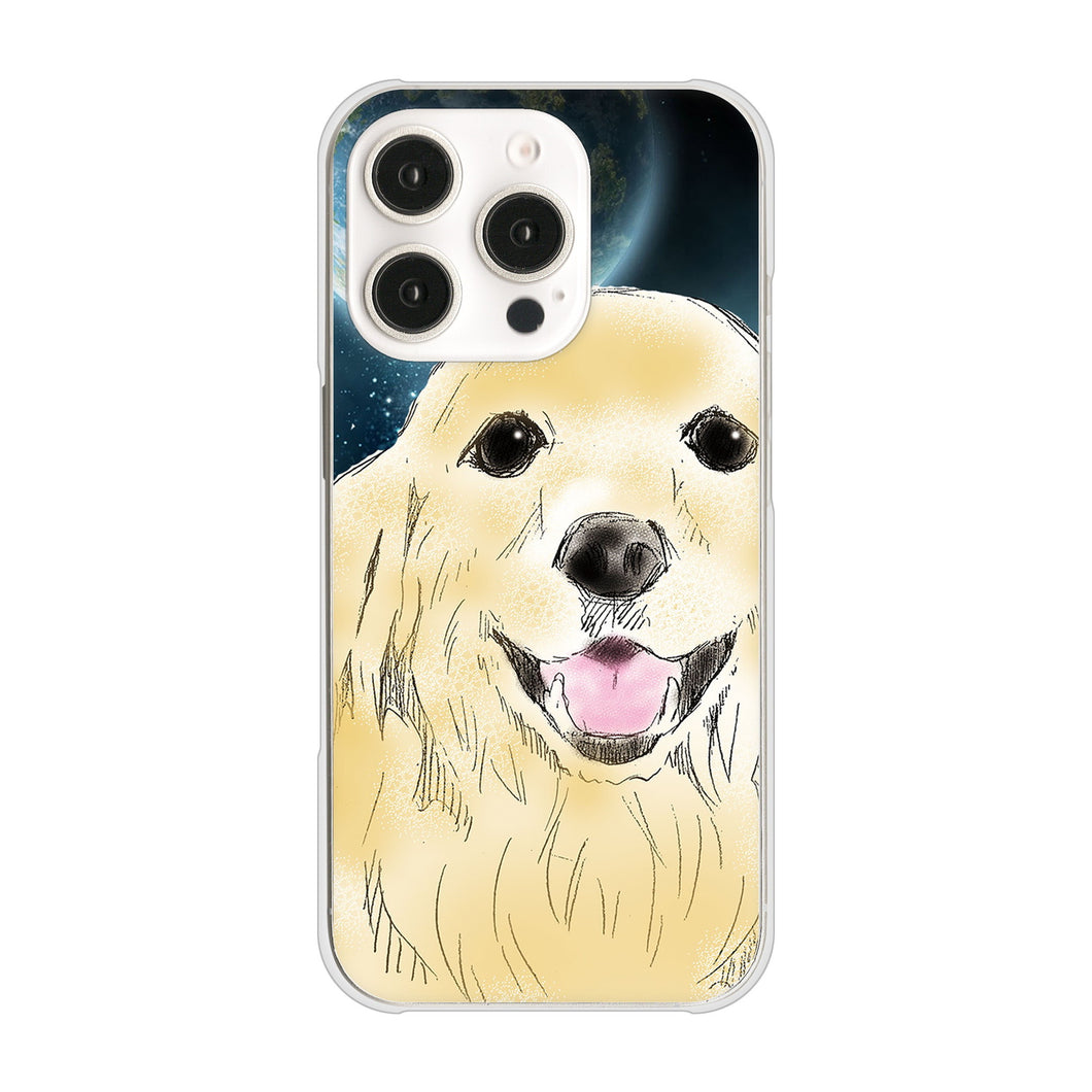 iPhone16 Pro 高画質仕上げ 背面印刷 ハードケースゴールデンレトリバー