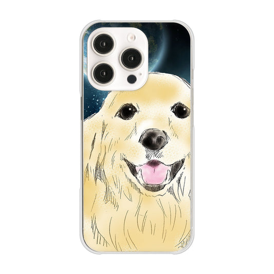 iPhone16 Pro 高画質仕上げ 背面印刷 ハードケースゴールデンレトリバー