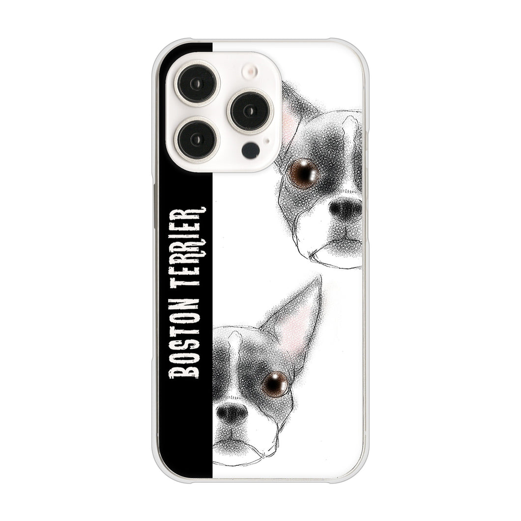 iPhone16 Pro 高画質仕上げ 背面印刷 ハードケースボストンテリア