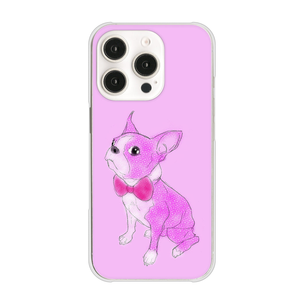 iPhone16 Pro 高画質仕上げ 背面印刷 ハードケースボストンテリア