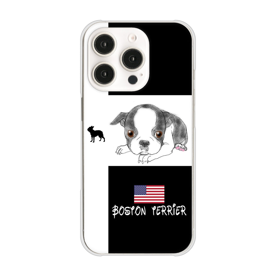 iPhone16 Pro 高画質仕上げ 背面印刷 ハードケースボストンテリア