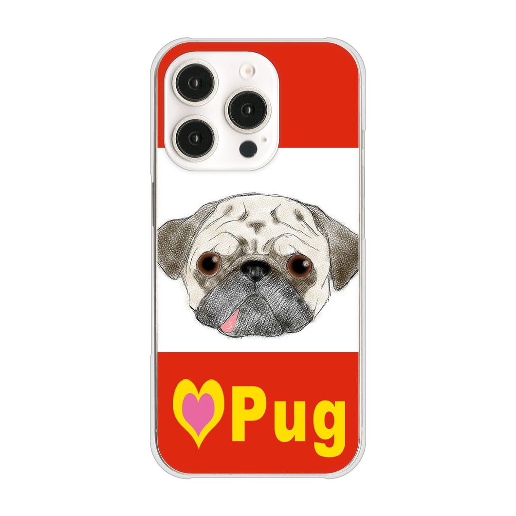 iPhone16 Pro 高画質仕上げ 背面印刷 ハードケースパグ