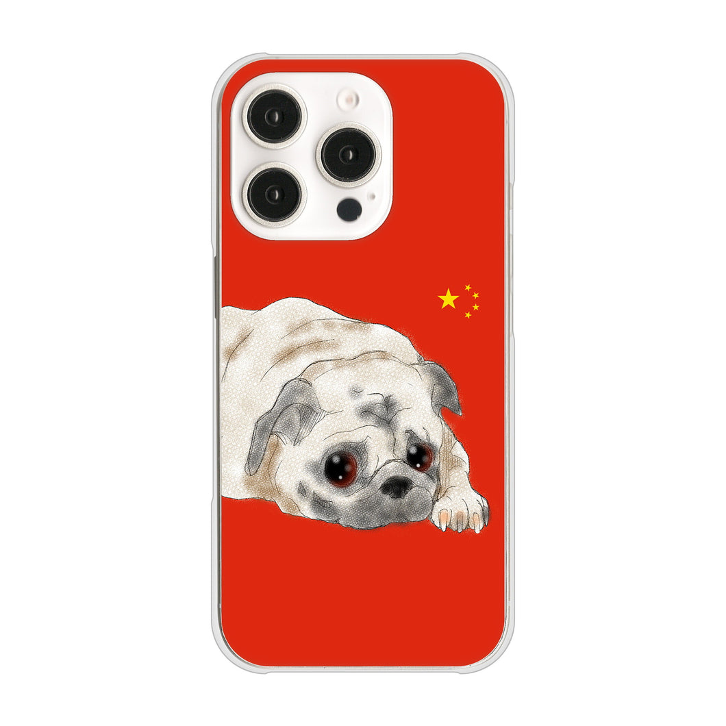 iPhone16 Pro 高画質仕上げ 背面印刷 ハードケースパグ