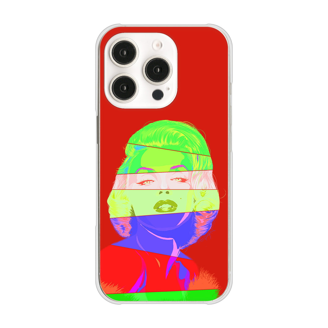 iPhone16 Pro 高画質仕上げ 背面印刷 ハードケースマリリンモンローデザイン