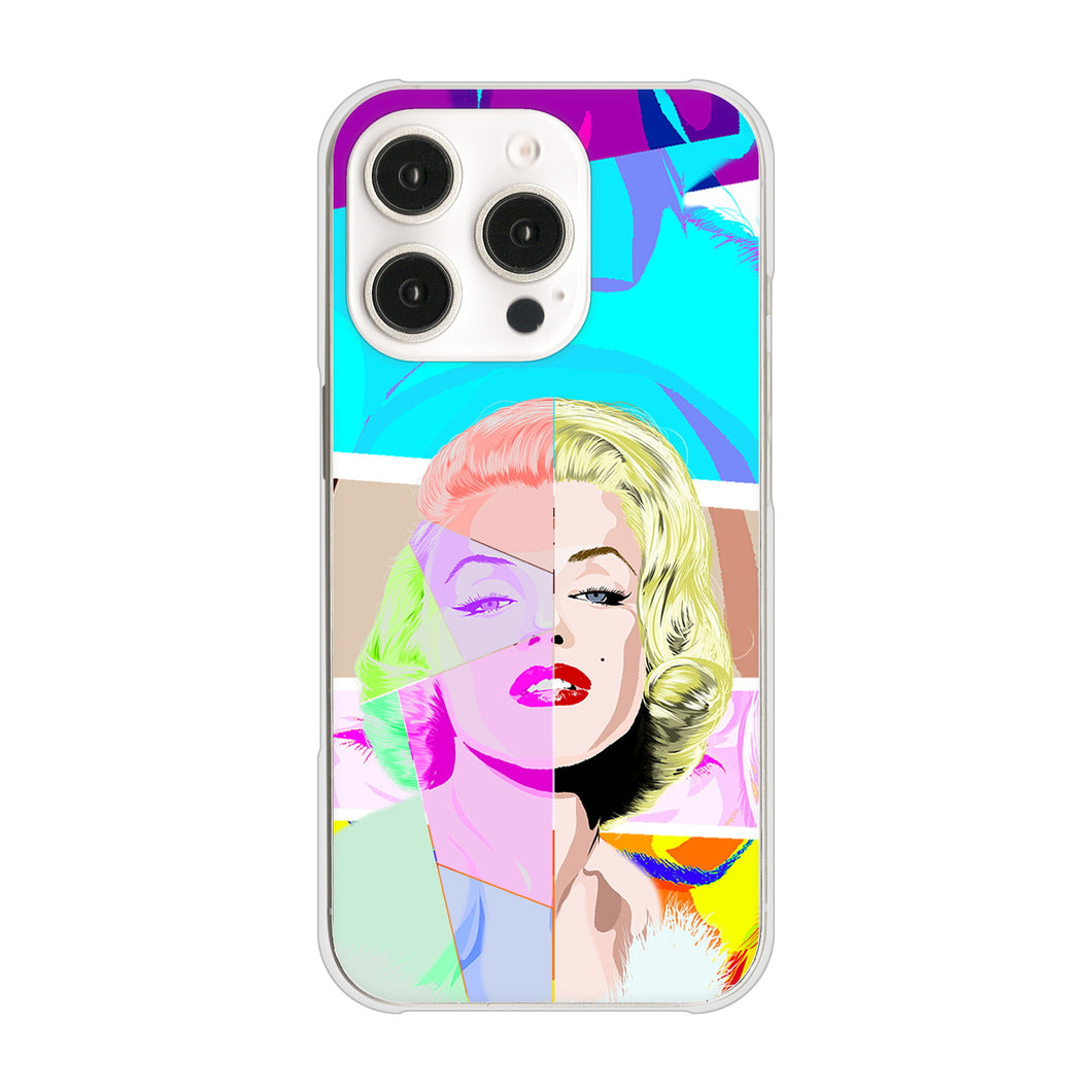 iPhone16 Pro 高画質仕上げ 背面印刷 ハードケースマリリンモンローデザイン