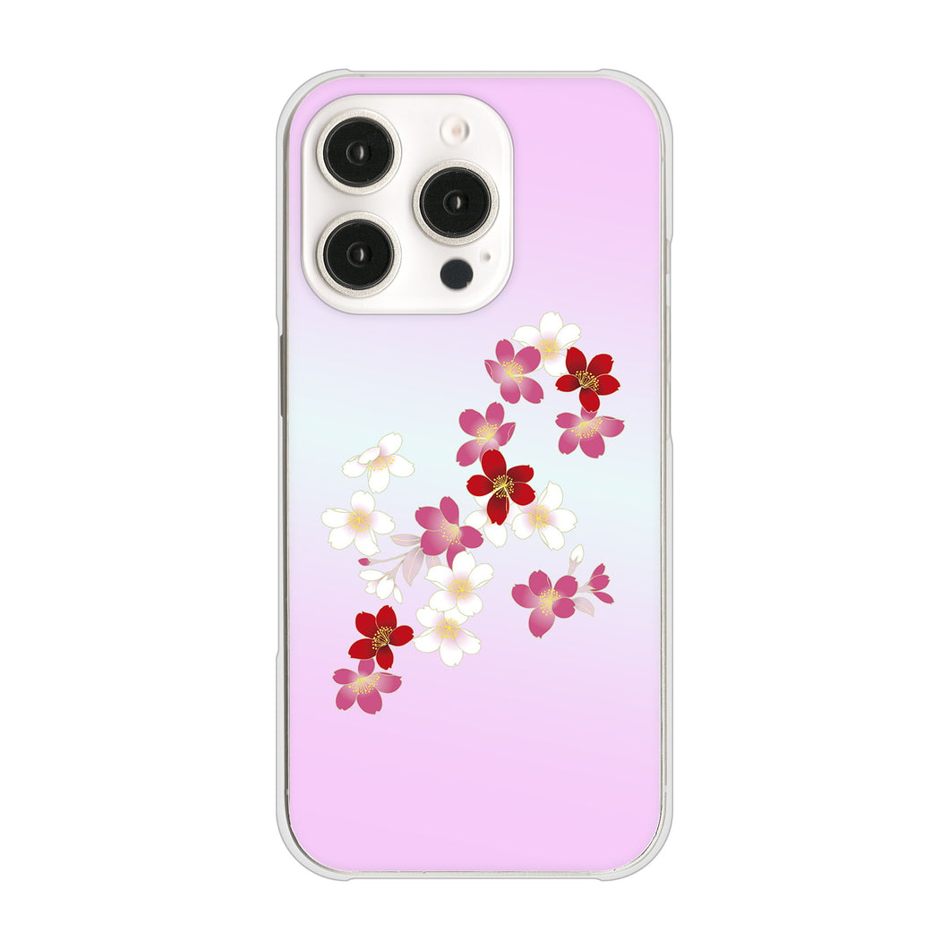 iPhone16 Pro 高画質仕上げ 背面印刷 ハードケース和花柄