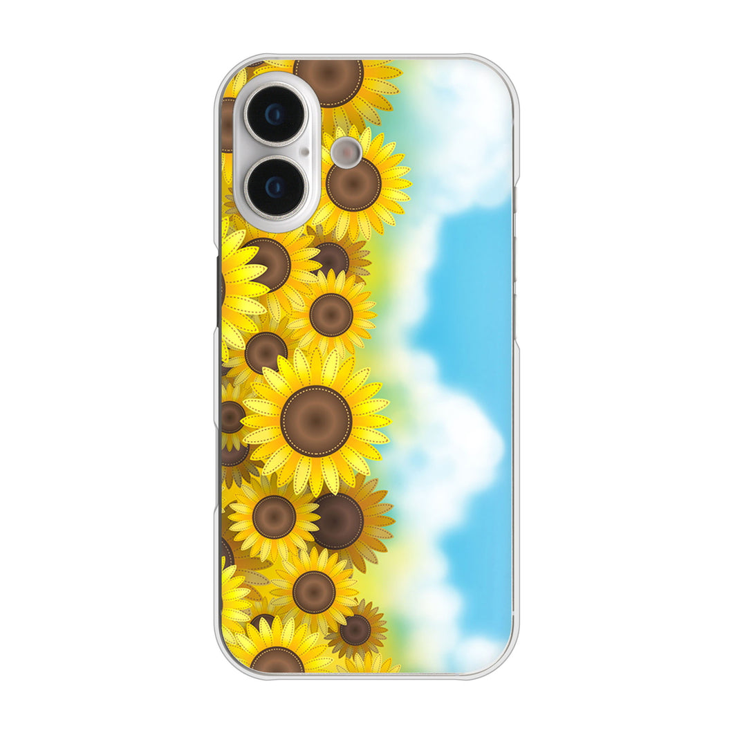 iPhone17 高画質仕上げ 背面印刷 ハードケース 【148 ひまわり畑】