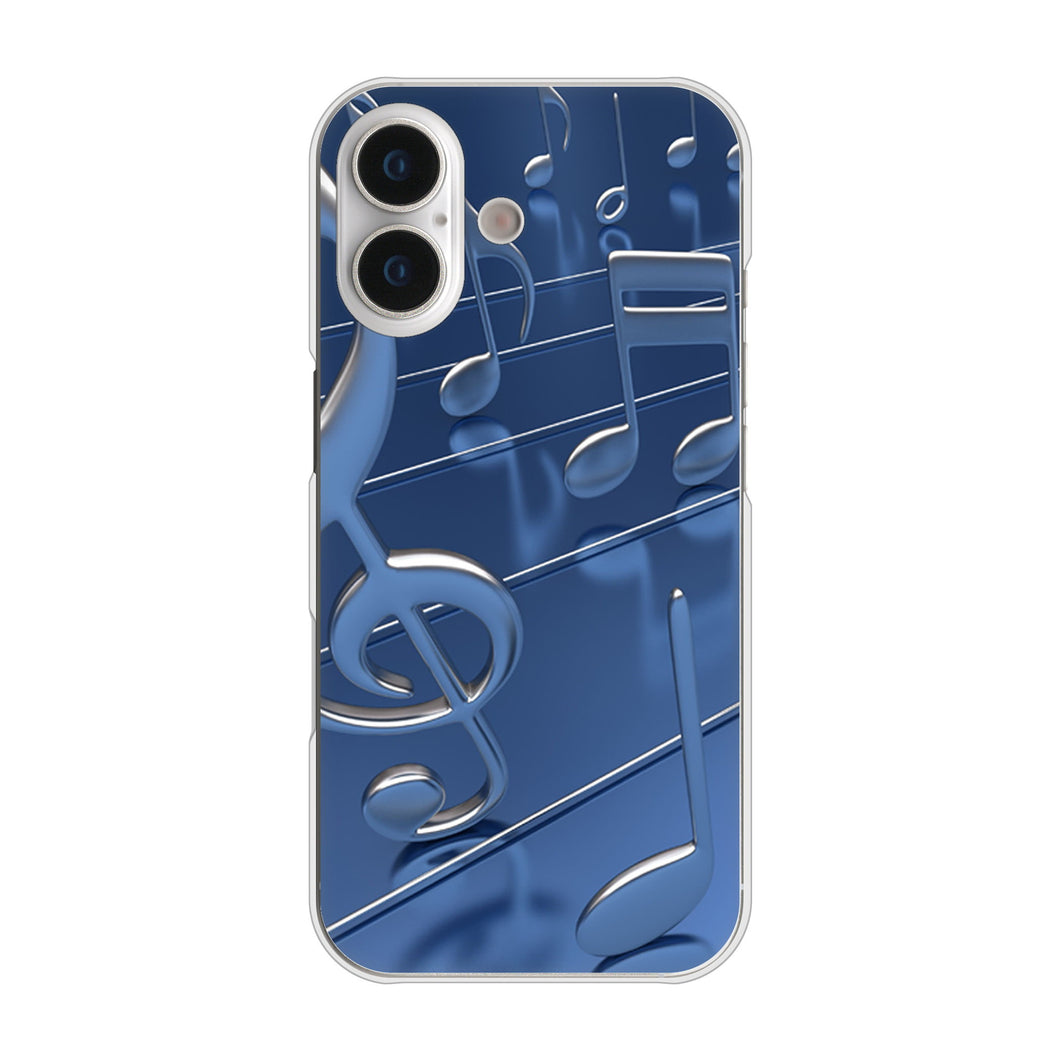 iPhone17 高画質仕上げ 背面印刷 ハードケース音符