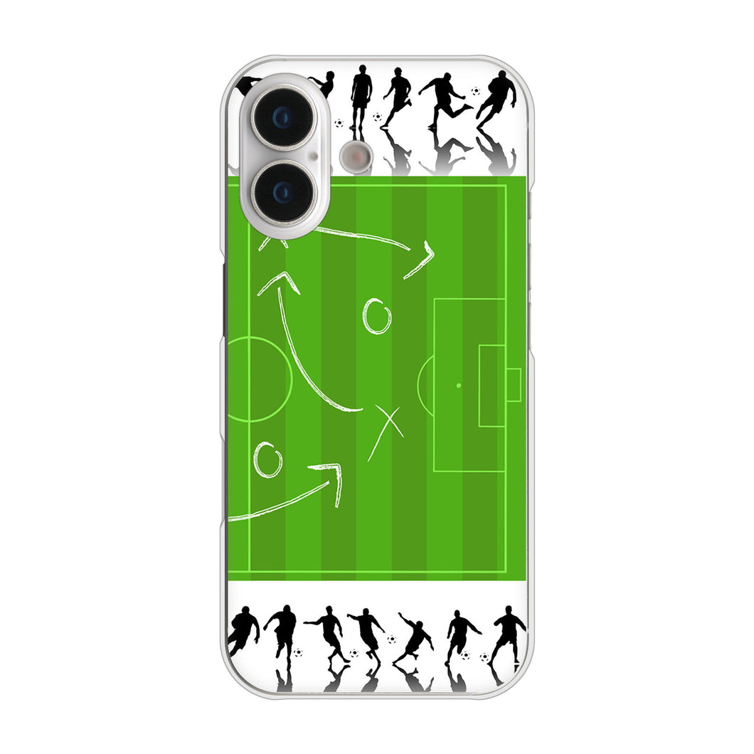 iPhone17 高画質仕上げ 背面印刷 ハードケース 【304 サッカー戦略ボード】