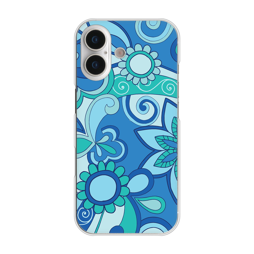 iPhone17 高画質仕上げ 背面印刷 ハードケース 【409 ブルーミックス】