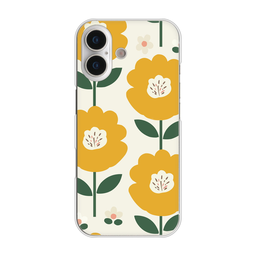 iPhone17 高画質仕上げ 背面印刷 ハードケース北欧風花柄