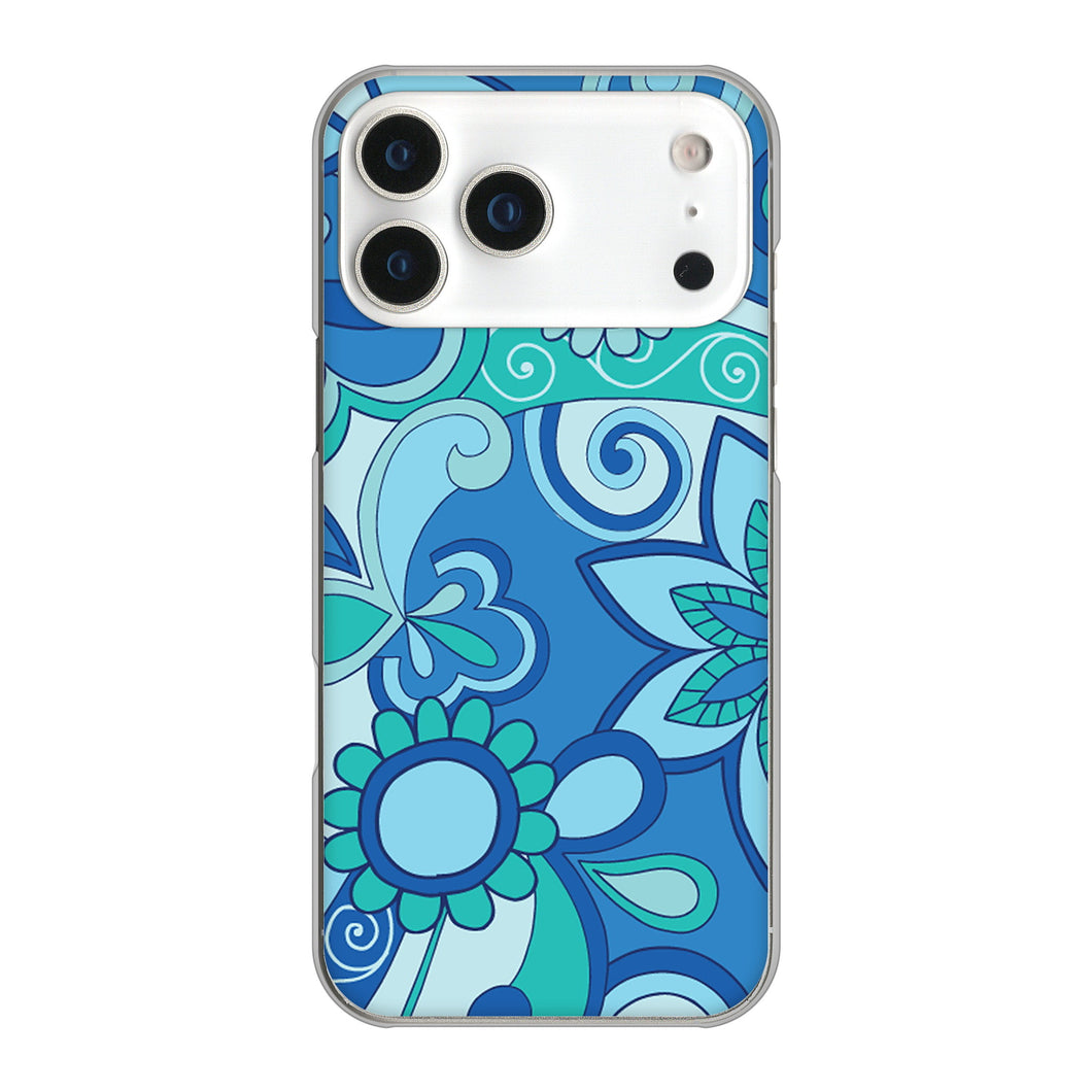 iPhone17 Pro Max 高画質仕上げ 背面印刷 ハードケース 【409 ブルーミックス】