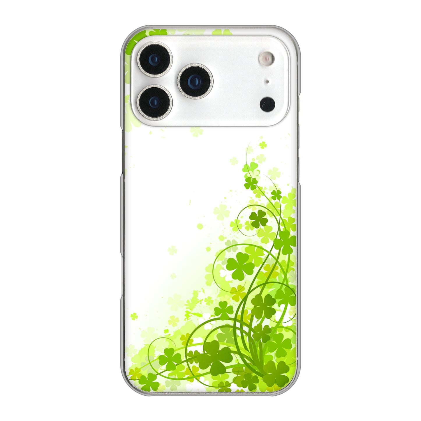 iPhone 17 Pro Max 高画質仕上げ 背面印刷 ハードケース 【565 四葉のクローバー】