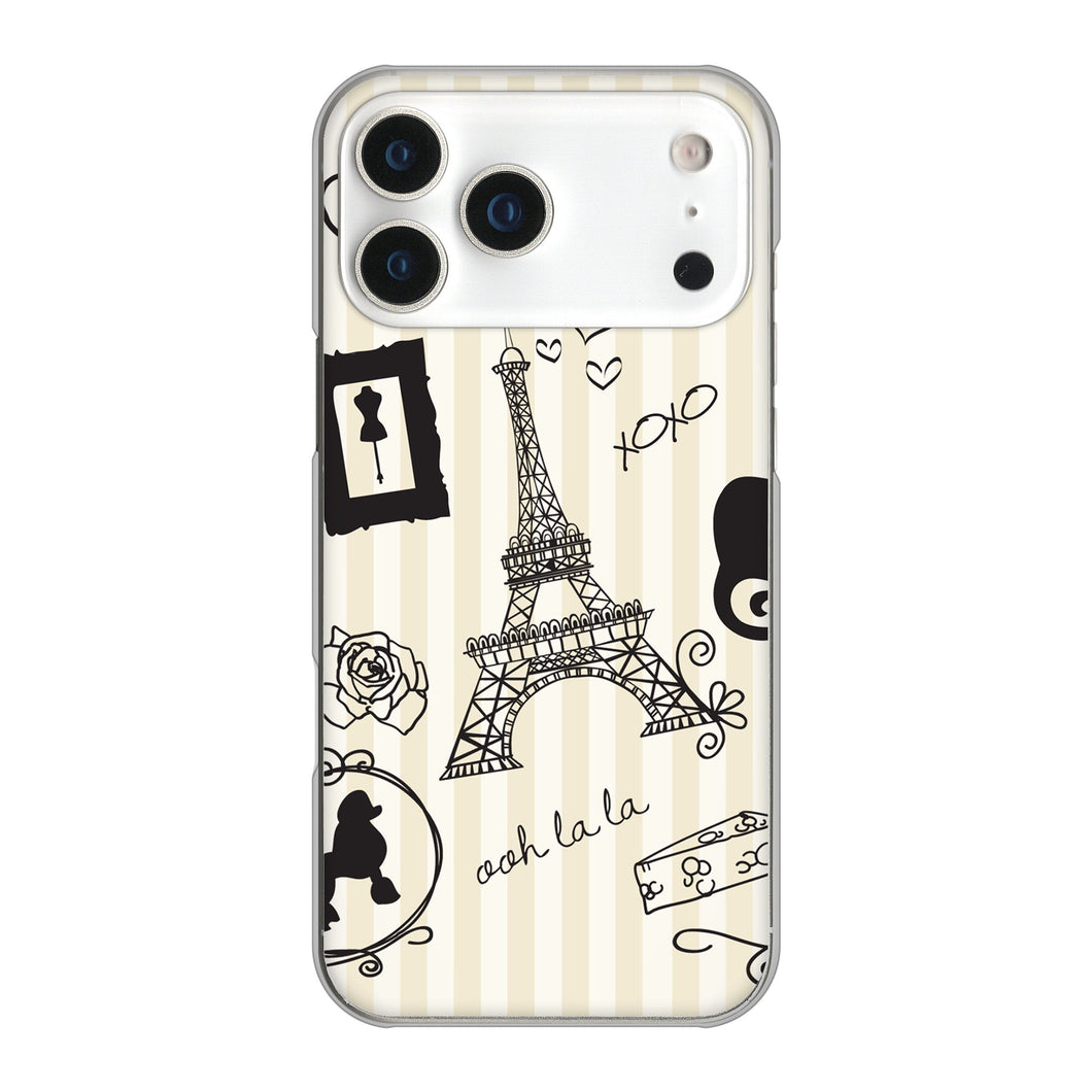 iPhone17 Pro Max 高画質仕上げ 背面印刷 ハードケースLOVE フランス