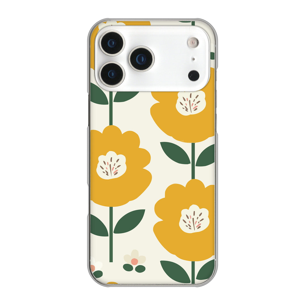 iPhone17 Pro Max 高画質仕上げ 背面印刷 ハードケース北欧風花柄