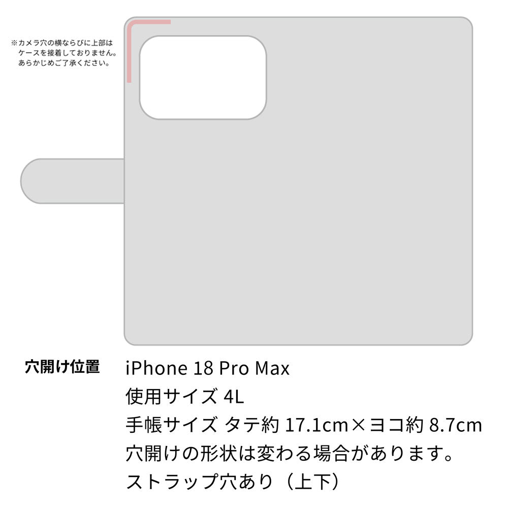 iPhone18 Pro Max サバトラ猫とサバ プリント手帳型ケース 耐衝撃