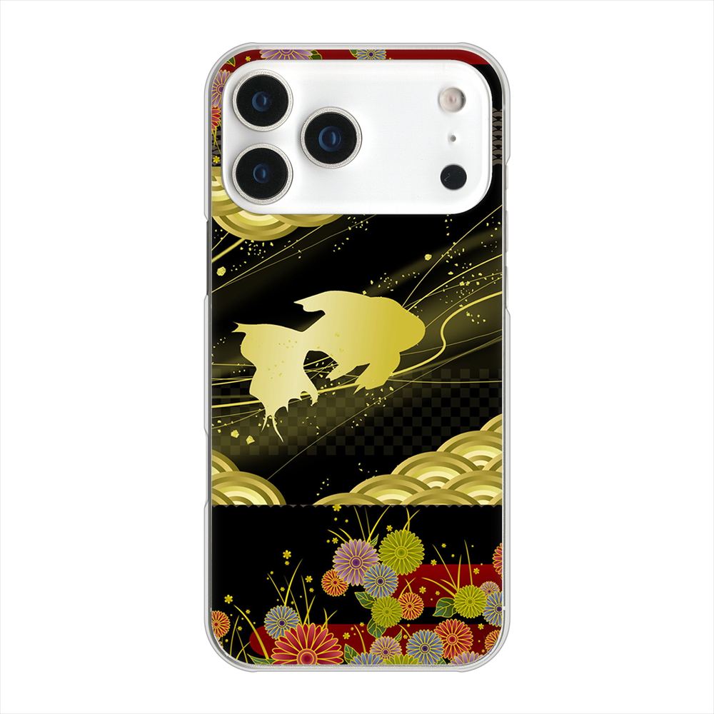 iPhone18 Pro Max 高画質仕上げ 背面印刷 ハードケース 【174 天の川の金魚】