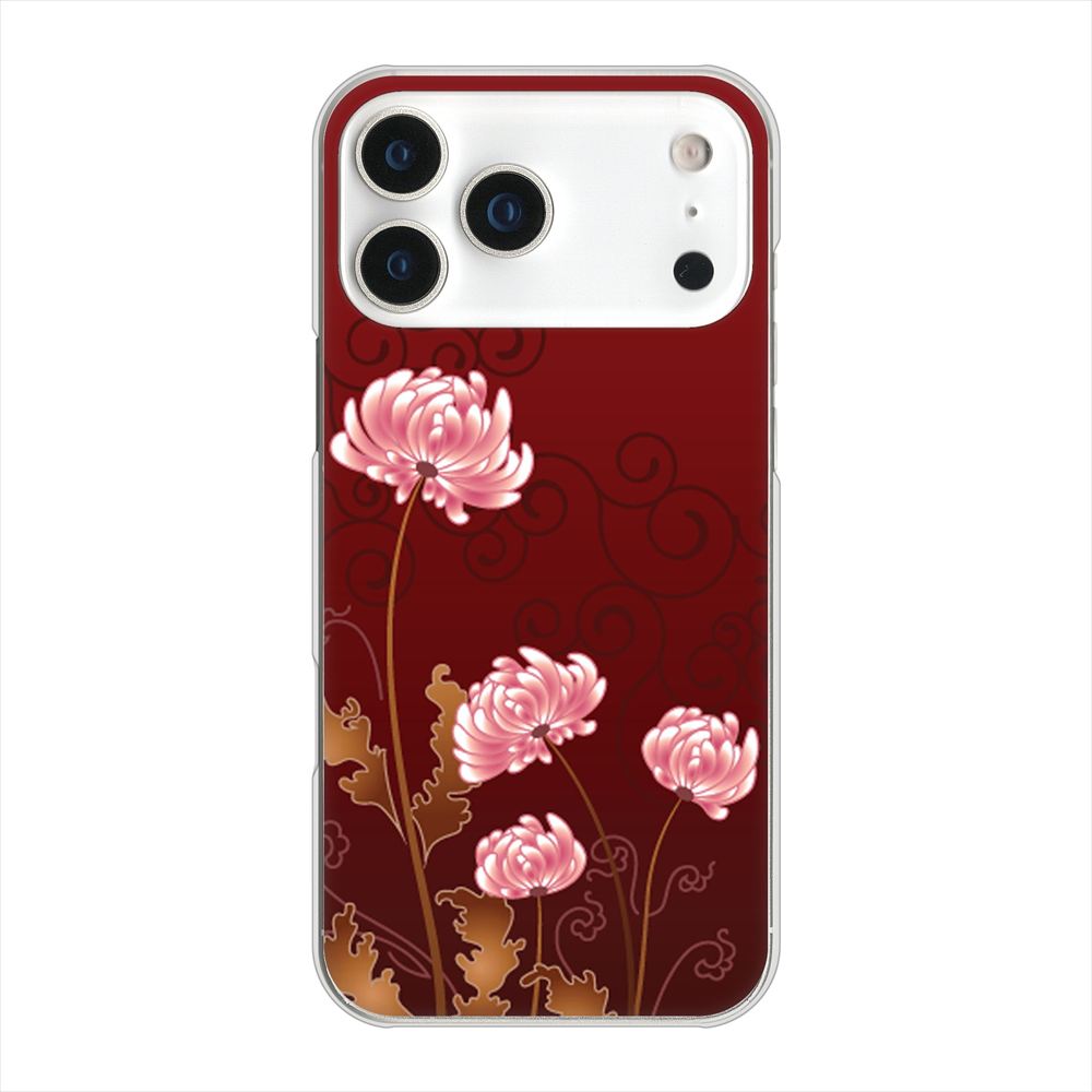 iPhone18 Pro Max 高画質仕上げ 背面印刷 ハードケース 【375 優美な菊】
