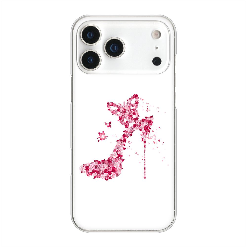 iPhone18 Pro Max 高画質仕上げ 背面印刷 ハードケース 【387 薔薇のハイヒール】