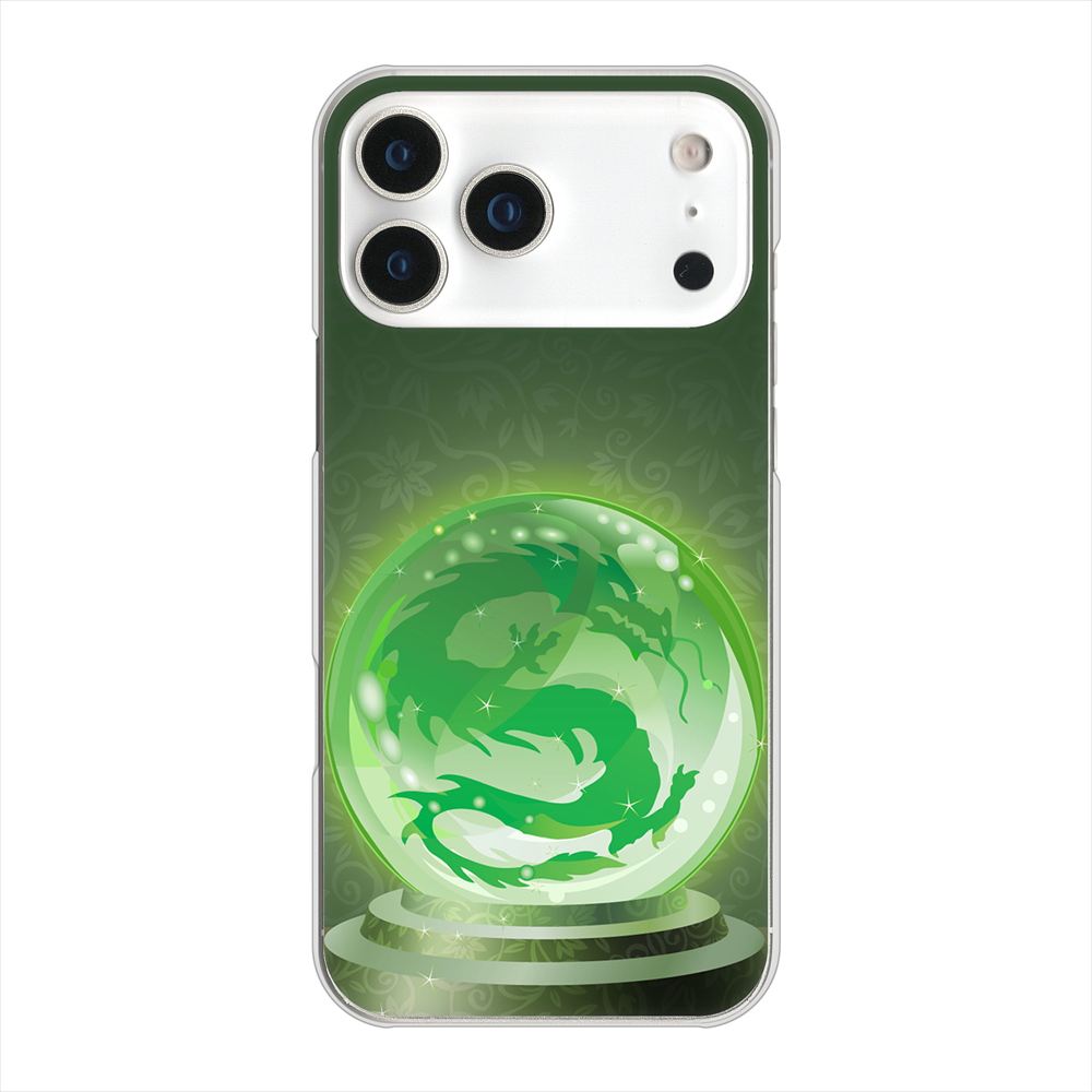 iPhone18 Pro Max 高画質仕上げ 背面印刷 ハードケース 【439 水晶に浮かぶ龍】