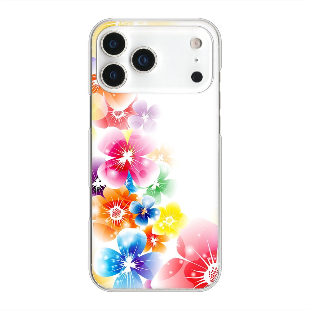 iPhone18 Pro Max 高画質仕上げ 背面印刷 ハードケース 【1209 光と花】