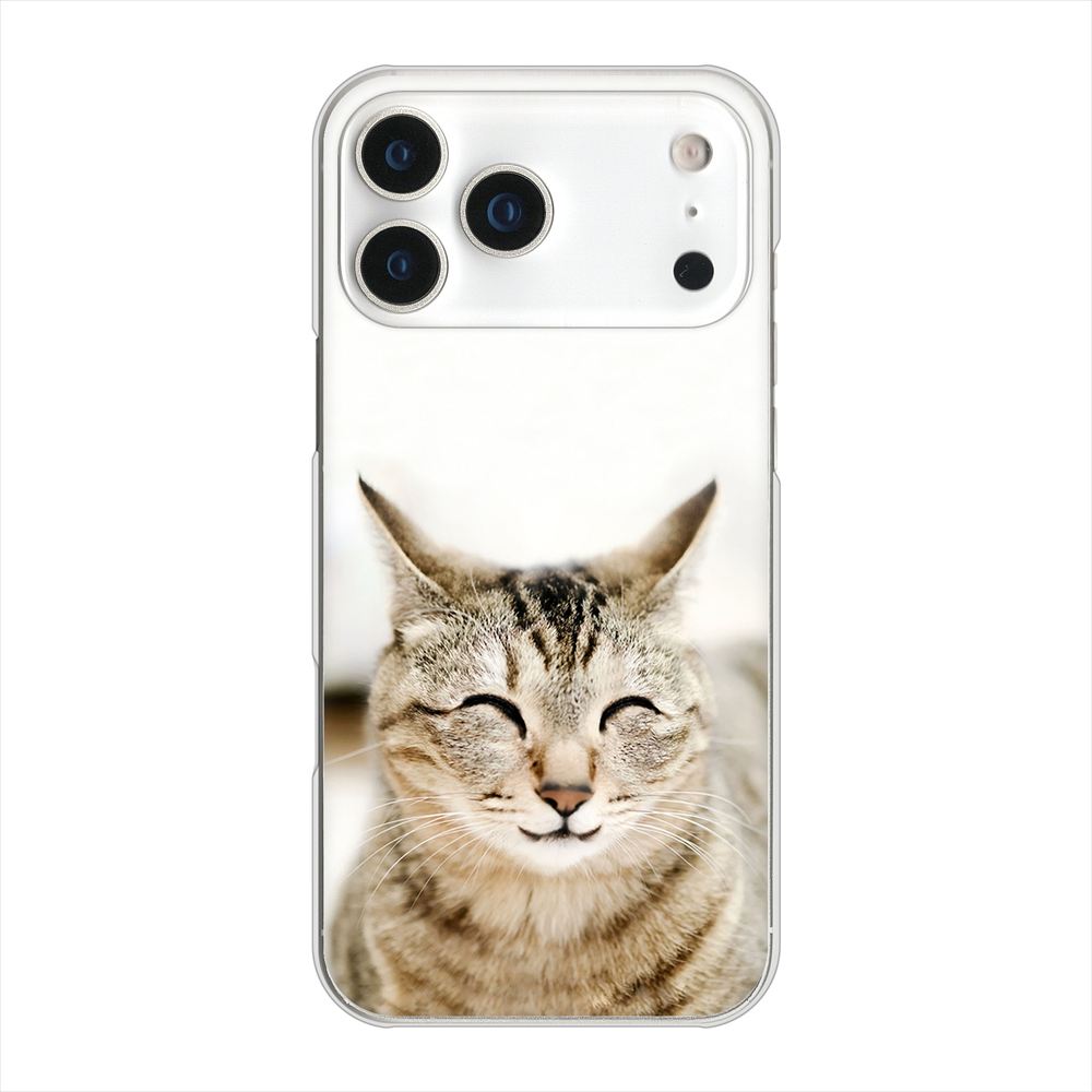 iPhone18 Pro Max 高画質仕上げ 背面印刷 ハードケース 【VA801 笑福ねこ】