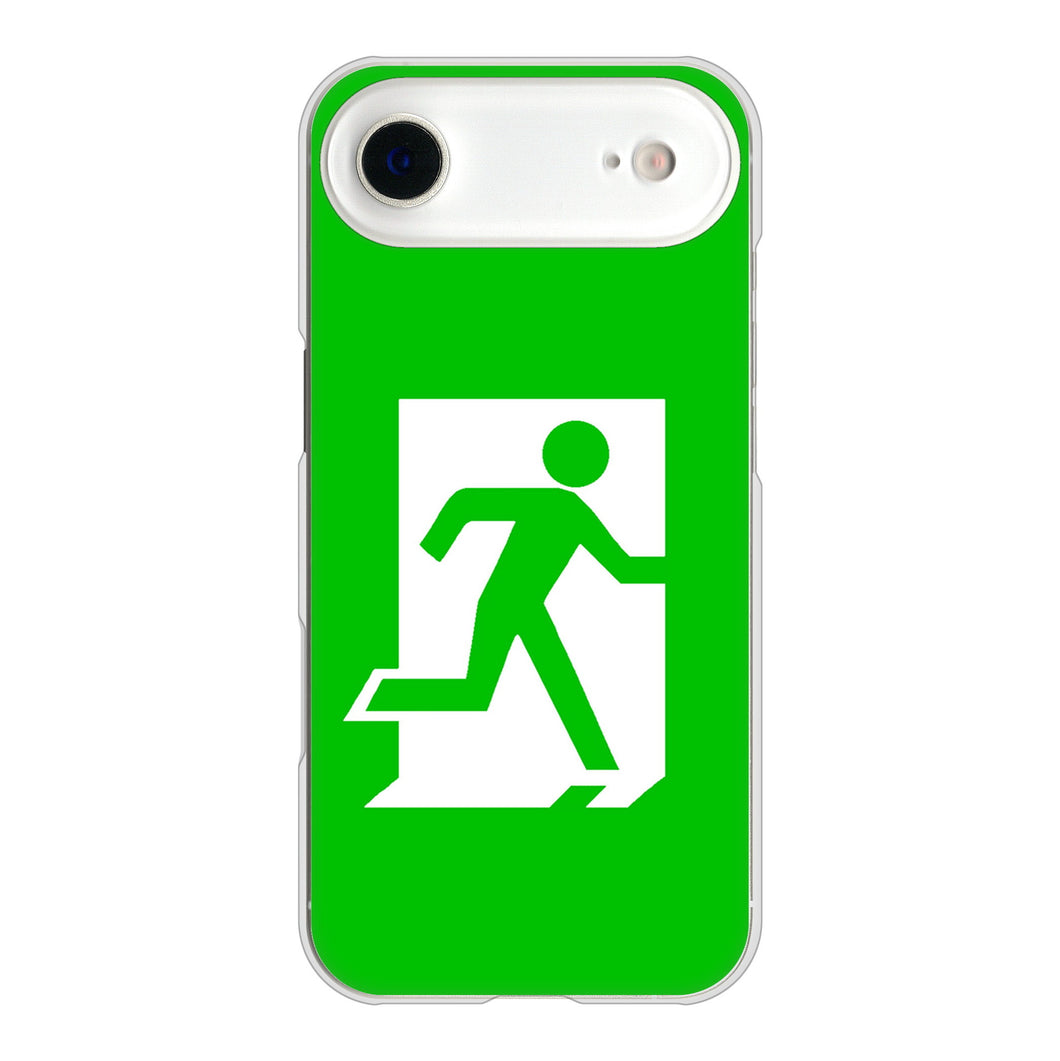 iPhone Air 高画質仕上げ 背面印刷 ハードケース 【163 非常口】