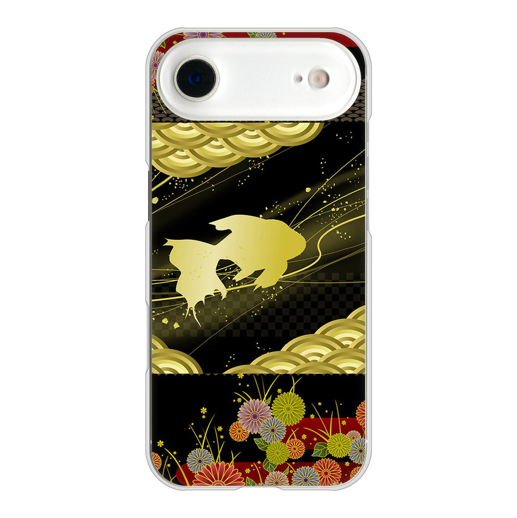 iPhone Air 高画質仕上げ 背面印刷 ハードケース 【174 天の川の金魚】