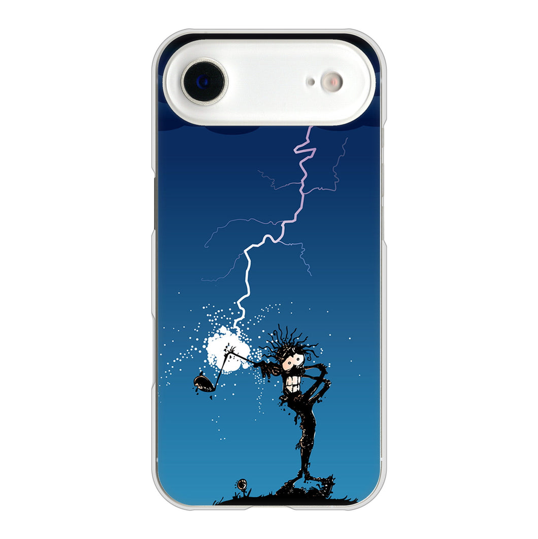 iPhone Air 高画質仕上げ 背面印刷 ハードケース 【417 ゴルファーの苦難】