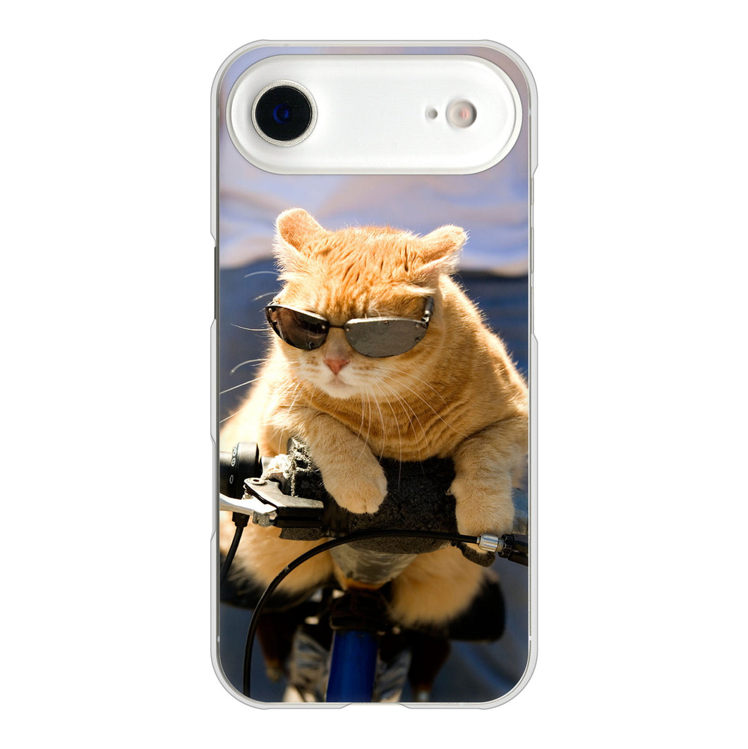 iPhone Air 高画質仕上げ 背面印刷 ハードケース 【595 にゃんとサイクル】