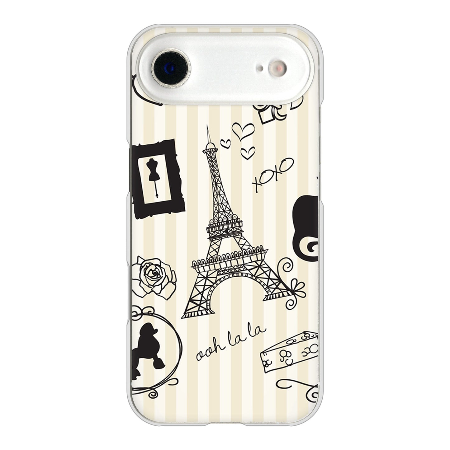 iPhone Air 高画質仕上げ 背面印刷 ハードケースLOVE フランス