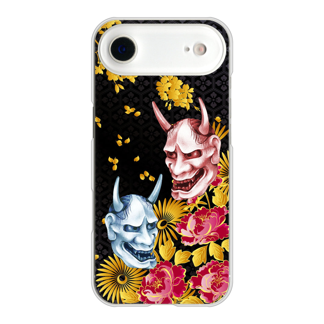 iPhone Air 高画質仕上げ 背面印刷 ハードケース 【1024 般若と牡丹2】